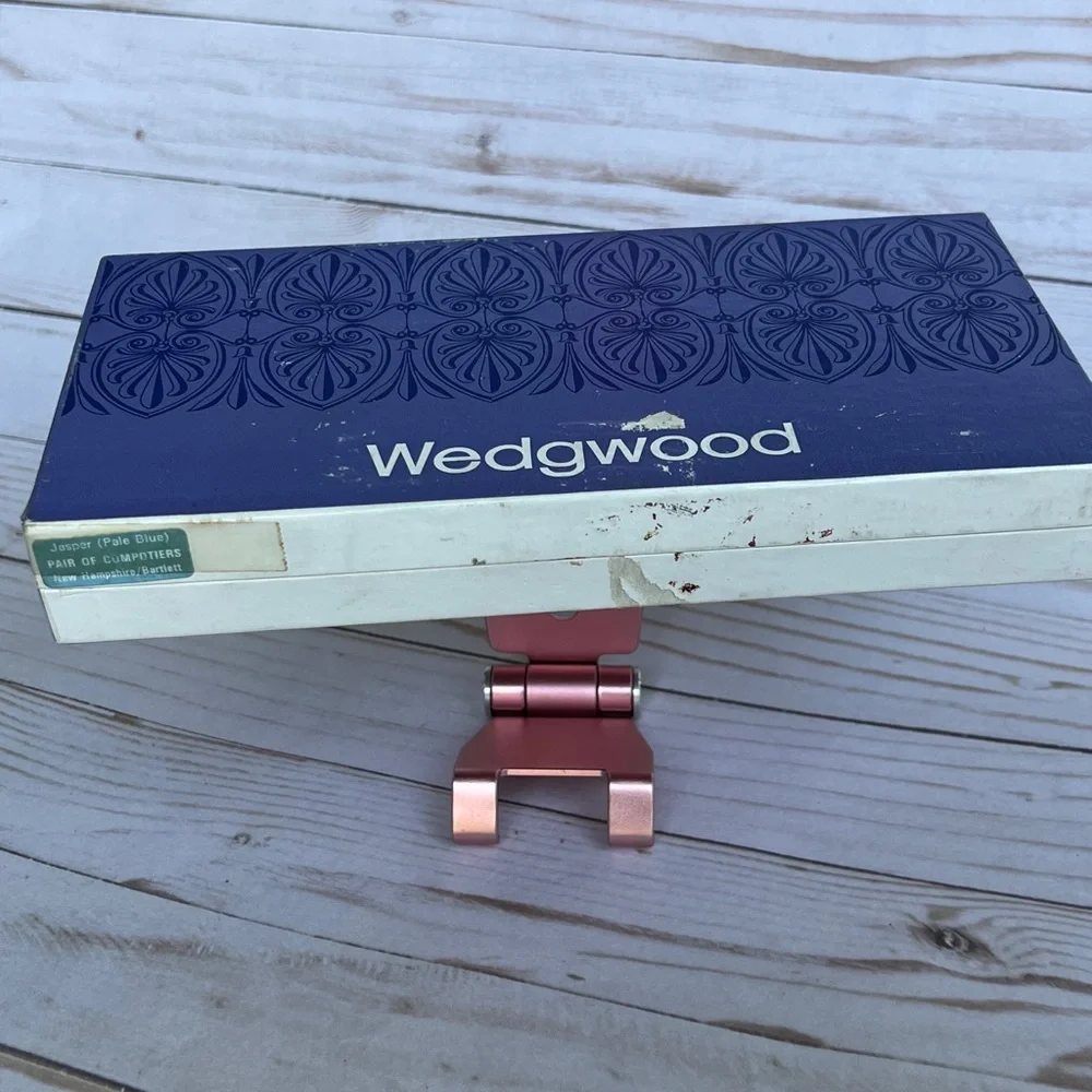 Wedgewood Vintage Seal of State Series Jasperware Set 6 New Hampshire Barlett - Picture 5 of 9